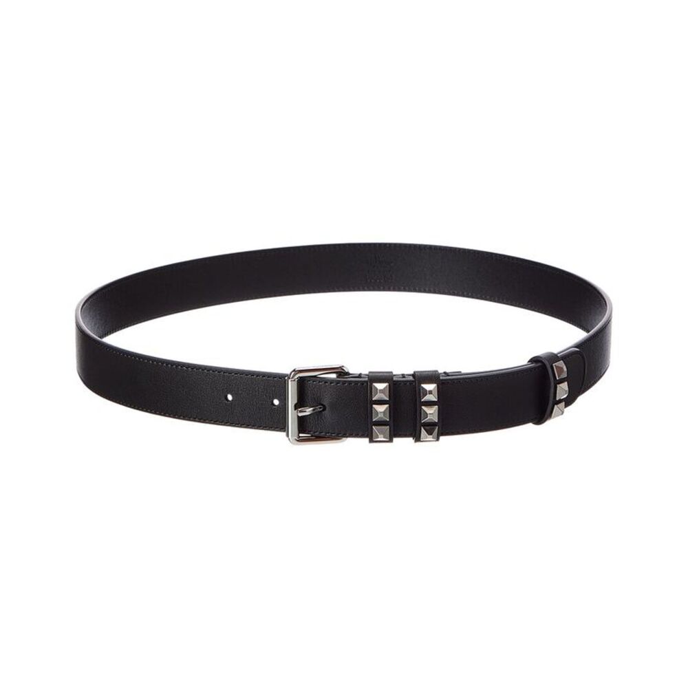 Valentino Flaneuse Leather Belt, Black